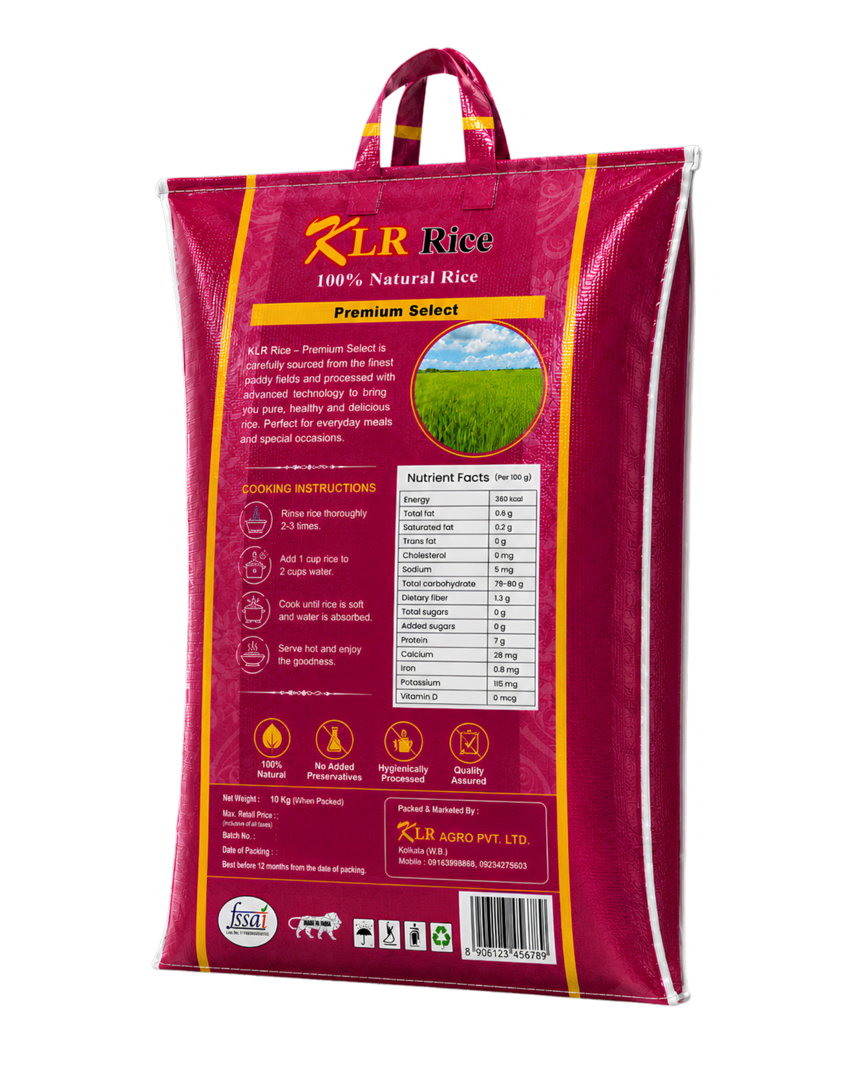KLR Miniket Rice - Premium Select, 10 kg